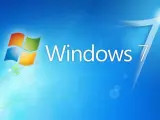 Fondo de escritorio con el logotipo de Windows 7.