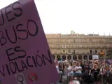 Concentraci&oacute;n en Salamanca en protesta por la sentencia a los miembros de La Manada, en una imagen de archivo.