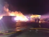 Incendio en planta de reciclaje de Pradejón