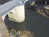 El Genil a su paso por Puente Genil tras el último vertido