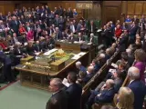 El interior del Parlamento británico.