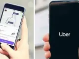 Apps de Uber y Cabify.