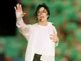 Michael Jackson en un concierto en California en 1993.