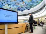 Sesión del Consejo de Derechos Humanos de la ONU, en la sede de Ginebra.