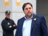 Junqueras, en una imagen a su llegada a la Audiencia Nacional para declarar por rebelión.