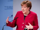 Angela Merkel durante la Conferencia de Seguridad de Múnich este sábado.