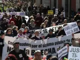 Manifestación para protestar contra los recortes en pensiones y por la defensa del sistema convocada por la Coordinadora Estatal por la Defensa del Sistema Público de Pensiones.