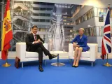 Pedro Sánchez y Theresa May