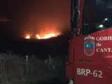 Incendio forestal en Cantabria