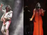 Combo de imágenes del bailaor español Farruquito y de la cantante Rosalía.