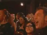 Javier Bardem, durante la actuación de Queen en la gala de los Oscar 2019.