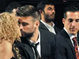 Shakira y Piqué en la entrega de premios al mejor jugador catalán.
