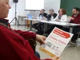 Sevilla 27 02 2019. La Delegada Del Distrito Adela Castaño, Asiste A La Reunióm