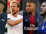 Neymar, Kane, Mbappe y Hazard, los candidatos.