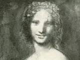 Imagen del dibujo a carboncillo conocido como 'Monna Vanna' o la 'Mona Lisa desnuda', expuesta en el Museo Condé de Chantilly (Francia).
