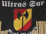 Logotipo de los Ultras Sur, detalle de una incautaci&oacute;n policial.