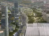 Recreación del proyecto urbanístico Madrid Nuevo Norte.