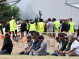 Entierro de Haji-Daoud Nabi, un afgano de 71 años que emigró a Nueva Zelanda en la década de 1970, y que salvó varias vidas durante el ataque armado a la mezquita de Al Noor, en Christchurch.
