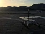 Prorotipo del rover ExoMars en el desierto de Tabernas.