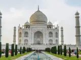 El Taj Mahal se construyó entre 1631 y 1654 y fue declarada Patrimonio de la Humanidad en 1983.