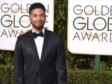 Jussie Smollett a su paso por los 'Golden Globe Awards'.