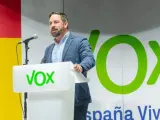 Santiago Abascal (Vox), en un acto del partido.