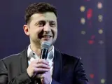 El comediante ucraniano Vladímir Zelenski durante un espectáculo en Kiev, Ucrania.