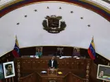 Sesión de la Asamblea Constituyente de Venezuela, en Caracas.