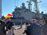 Cádiz.- La fragata 'Santa María' finaliza su despliegue tras dos meses integrada en la agrupación permanente de la OTAN