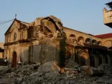 La iglesia de Santa Catalina de Alejandría, en Porac, Filipinas, dañada por un terremoto de magnitud 6,3 que sacudió el norte del país.
