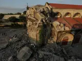 La iglesia de Santa Catalina de Alejandría, en Porac, Filipinas, dañada por un terremoto de magnitud 6,3 que sacudió el norte del país.