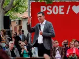 Pedro Sánchez, en un acto con jubilados / EFE