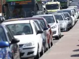 Problemas de tráfico en Madrid.