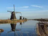 Los Molinos de Kinderdijk son Patrimonio Mundial de la Unesco desde 1997.
