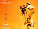 Detalle del póster oficial de Cannes 2019 homenajeando a la directora Agnès Varda.