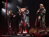 Los Backstreet Boys durante su concierto en Madrid.