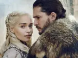 Daenerys Targaryen y Jon Snow, de 'Juego de tronos'.