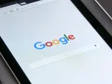 La página del buscador de Google, en una tableta.