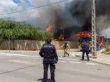 AMP2.- Un muerto y diez heridos en el incendio de un edificio abandonado en Ibiz