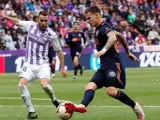 Partido entre Valladolid y Valencia de la última jornada de LaLiga 2018-19.