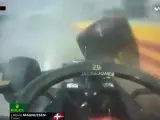 Accidente de Kevin Magnussen en la clasificación del GP de Canadá.