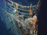 Los restos sumergidos de la proa del 'Titanic', fotografiados en 2004.