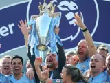 El Manchester City celebra el título de la Premier League 2018/19.