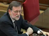 El expresidente del Gobierno Mariano Rajoy declara como testigo en el juicio del 'procés'.