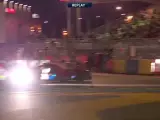 Momento del choque entre Conway y González en Le Mans.