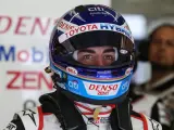 Fernando Alonso, durante las 24 horas de Le Mans.