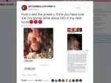 Capturas de pantalla de los tuits de Bella Thorne en los que comparte sus fotos desnuda.