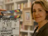 María Pujalte en el rodaje del 'spin-off' de 'Merlí'.