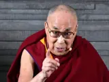 El líder espiritual tibetano, el Dalai Lama, durante una conferencia en Malmo (Suecia).