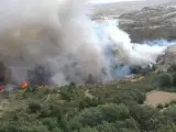 Incendio en el monte